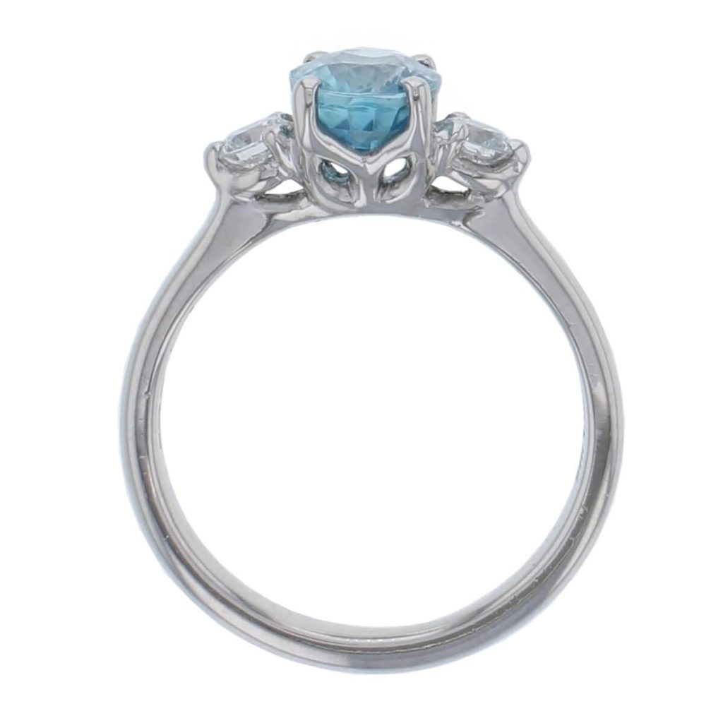 Zircon & Diamond Trilogy Ring