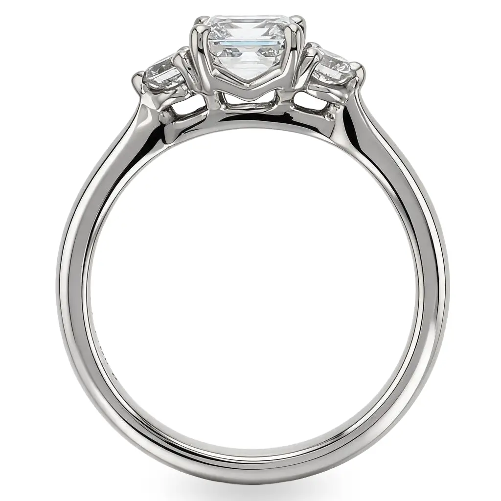 Diamond Platinum Trilogy Ring 1.11ct