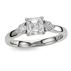 Diamond Platinum Trilogy Ring 1.11ct